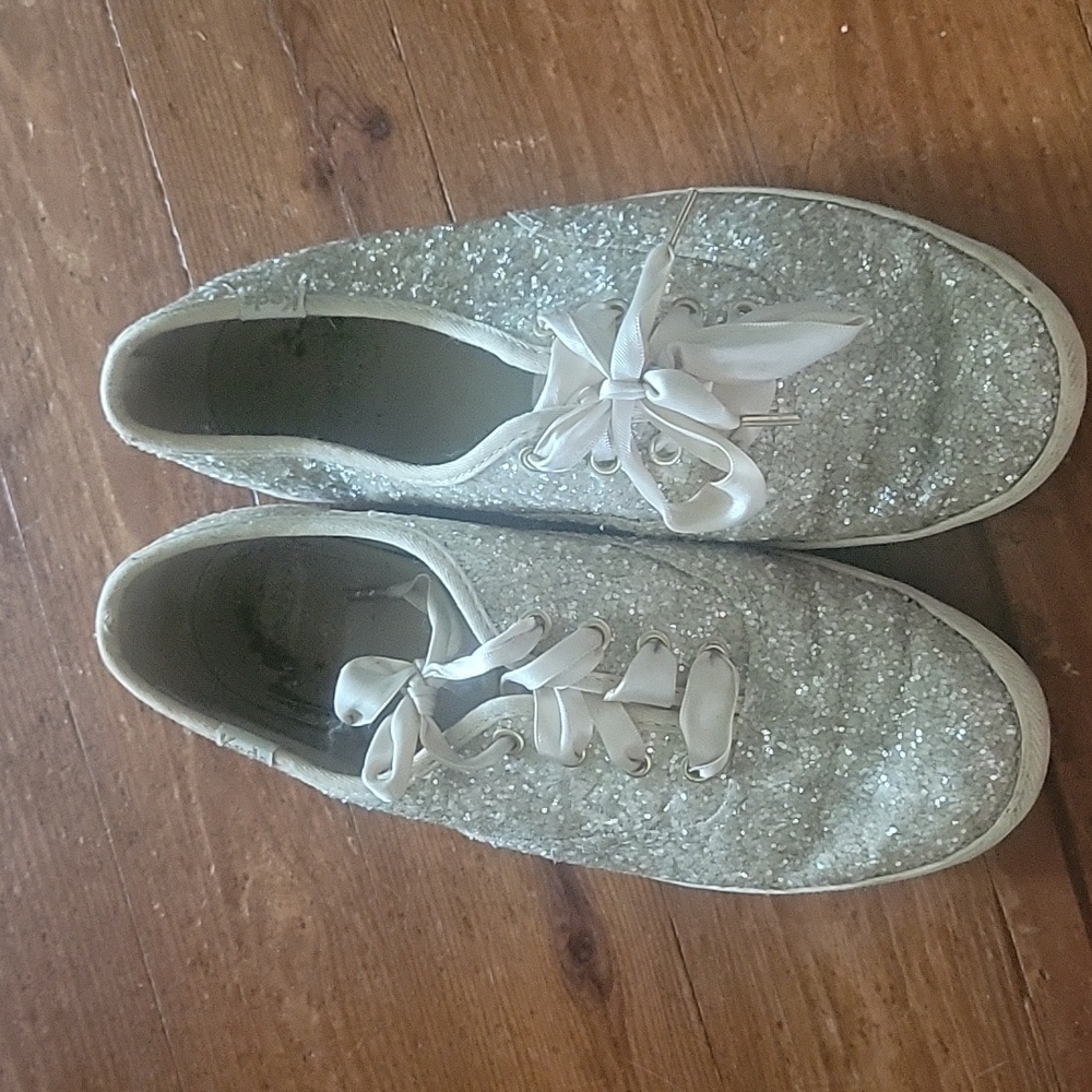 Womens keds × kate spade new york glitter shoes size 6